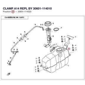 CLAMP A14 REPL BY 30601-114010 product image