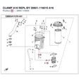 CLAMP A16 REPL BY 30601-116010 product image