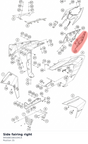 Diagram preview: Side fairing right (94508018010HCA)