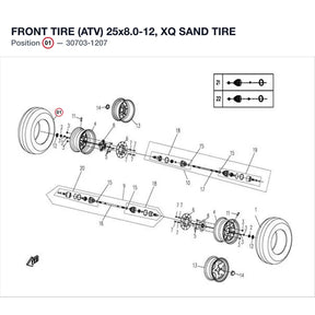 FRONT TIRE (ATV) product image