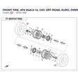 FRONT TIRE, ATV product image