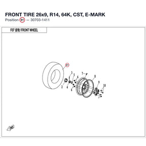FRONT TIRE product image
