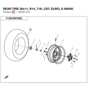 REAR TIRE product image