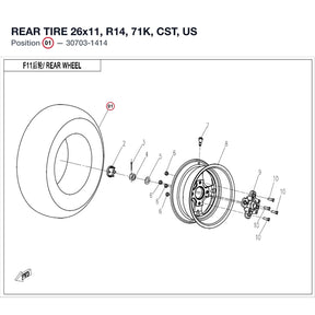 REAR TIRE product image