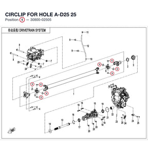 CIRCLIP FOR HOLE A-D25 product image