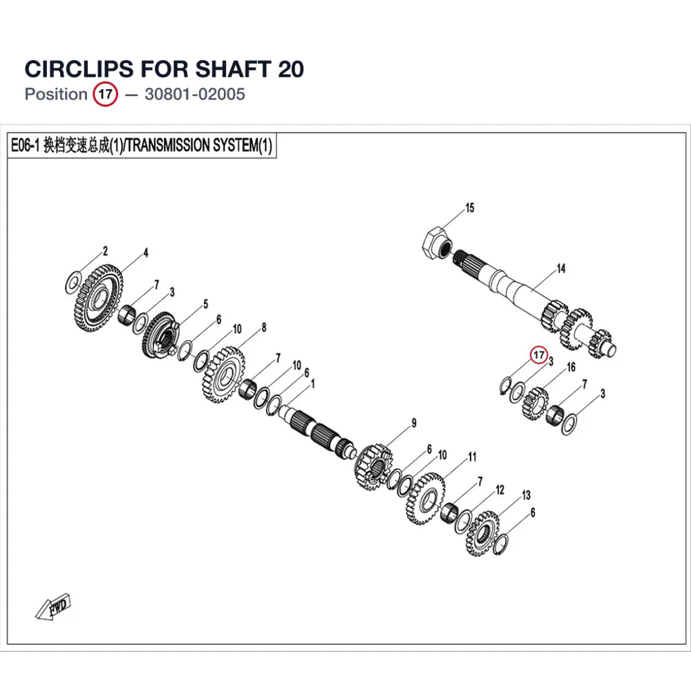 CIRCLIPS FOR SHAFT 20 product image
