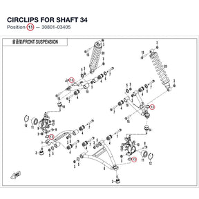 CIRCLIPS FOR SHAFT 34 product image