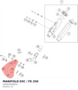 Diagram preview: MANIFOLD EXC / FE 250 (A46005009000)