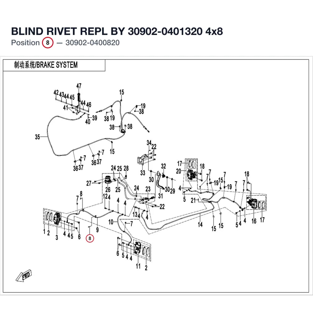 BLIND RIVET REPL BY 30902-0401320 product image