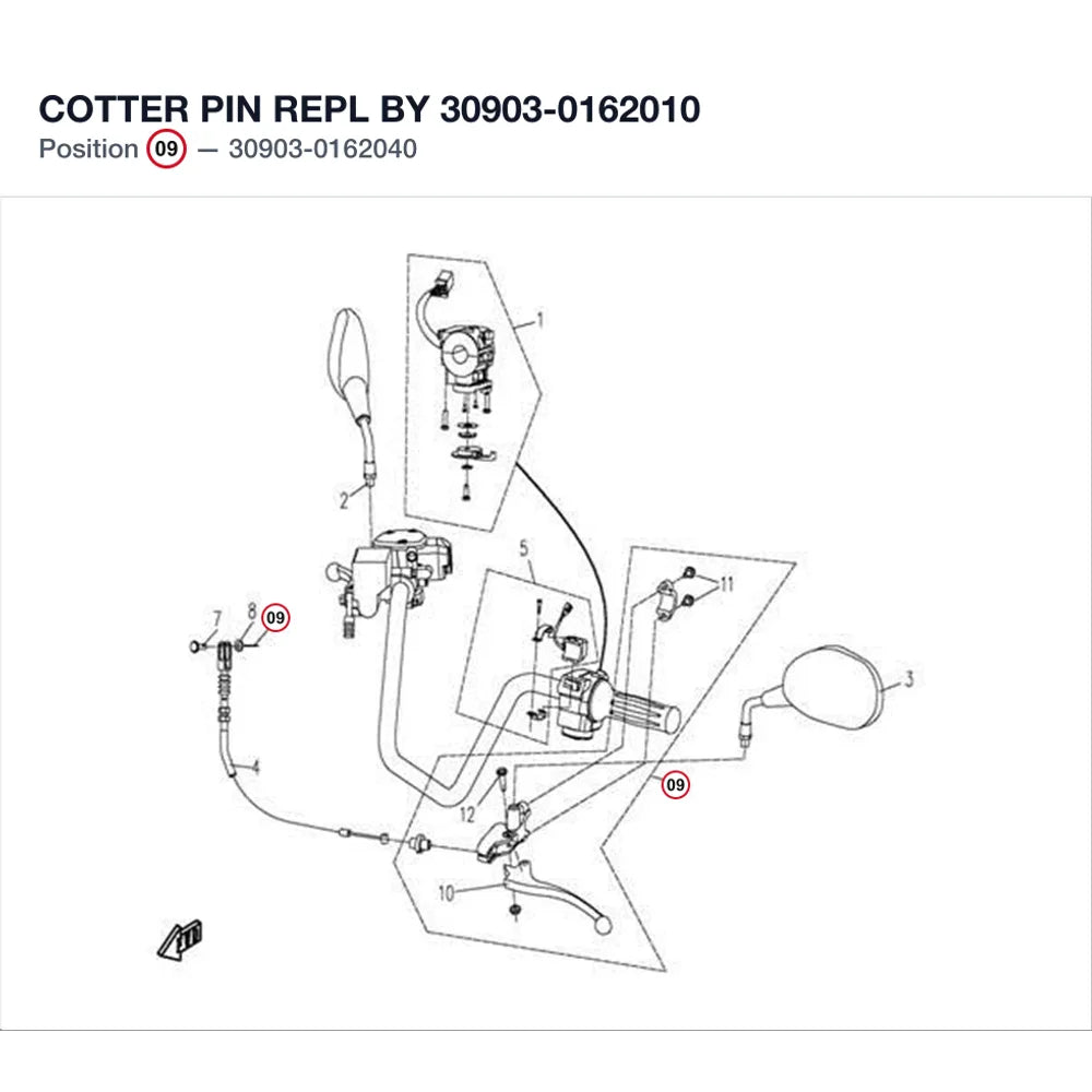 COTTER PIN REPL BY 30903-0162010 product image