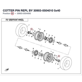 COTTER PIN REPL BY 30903-0504010 product image