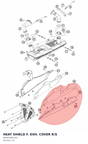 Diagram preview: HEAT SHIELD F. EXH. COVER R/S (69005083192)