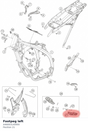Diagram preview: Footpeg left (A46003140000)