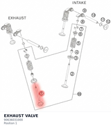 Diagram preview: EXHAUST VALVE (90636031000)
