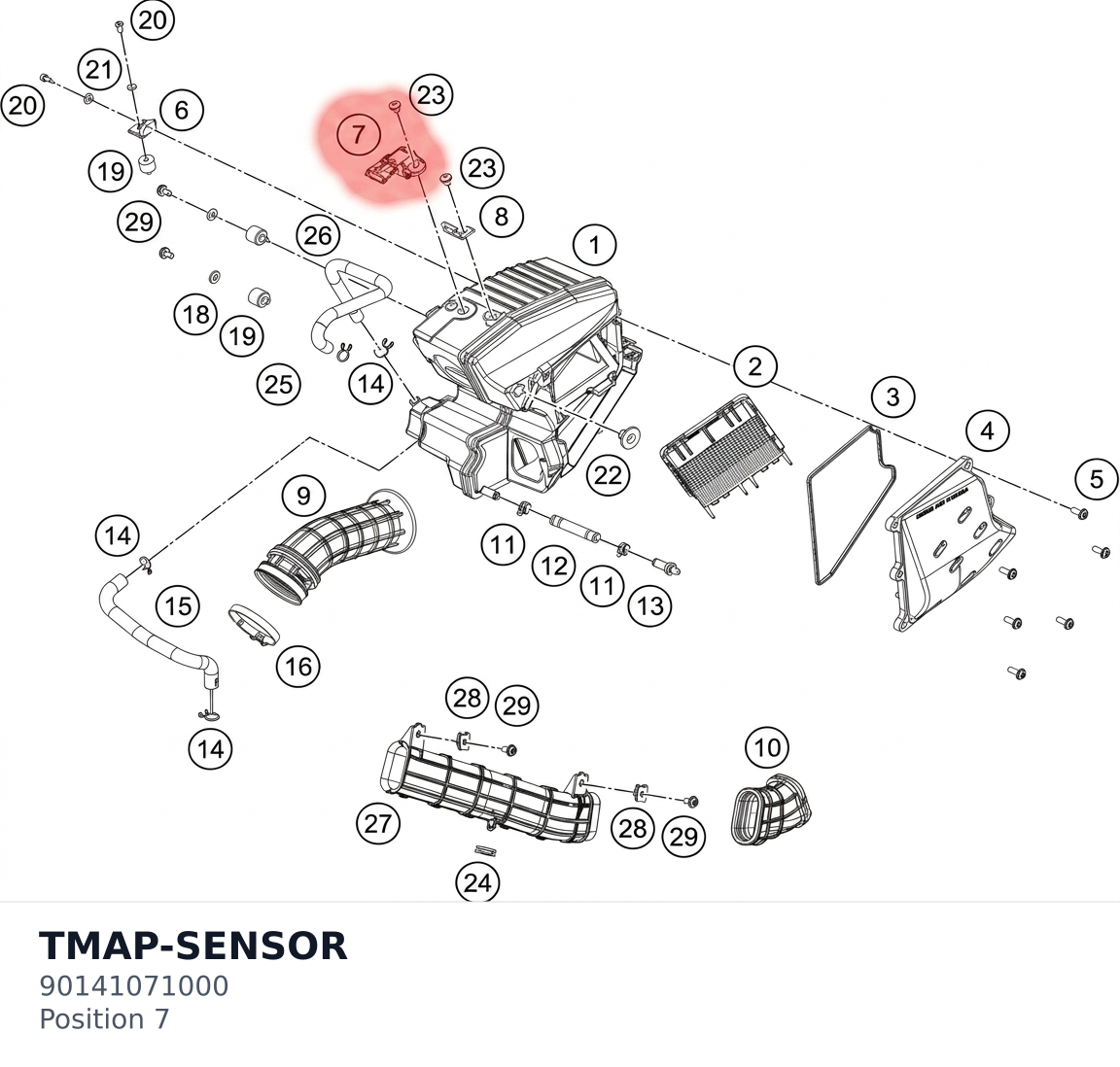 Diagram preview: TMAP-SENSOR (90141071000)