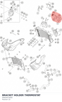 Diagram preview: BRACKET HOLDER THERMOSTAT (95835013050)