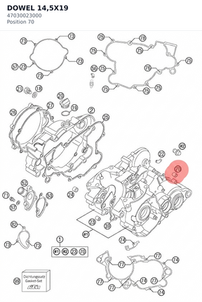 Diagram preview: DOWEL 14,5X19 (47030023000)