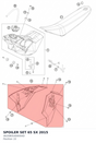 Diagram preview: SPOILER SET 65 SX         2015 (4620805400004D)