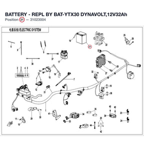 BATTERY - REPL BY BAT-YTX30 product image