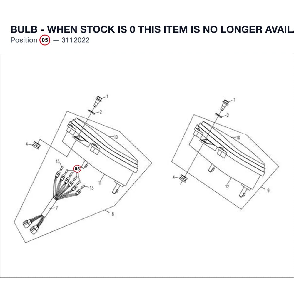 BULB - WHEN STOCK IS 0 THIS ITEM IS NO LONGER AVAILABLE product image