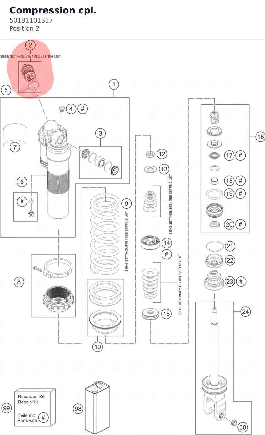 Diagram preview: Compression cpl. (50181101S17)