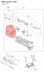 Diagram preview: MAP sensor, cmpl. (63641085044)
