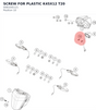 Diagram preview: SCREW FOR PLASTIC K45X12   T20 (0081045121)