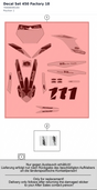 Diagram preview: Decal Set 450 Factory 18 (79408099100)