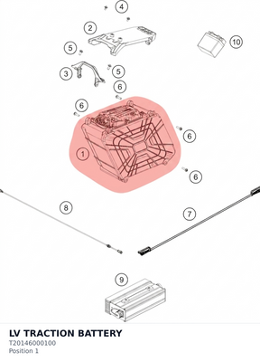 Diagram preview: LV TRACTION BATTERY (T20146000100)