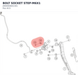 Diagram preview: BOLT SOCKET STEP-M6X1 (J900000601301)