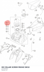 Diagram preview: HH COLLAR SCREW M6X40 SW10 (J025060406)