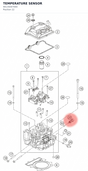 Diagram preview: TEMPERATURE SENSOR (90135047000)