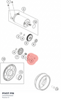 Diagram preview: PIVOT PIN (C63540029000)