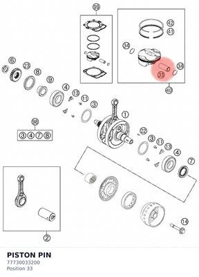 Diagram preview: PISTON PIN (77730033200)