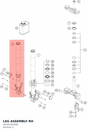 Diagram preview: LEG ASSEMBLY RH (94501002000)