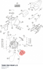 Diagram preview: TANK PAD REAR L/S (90507011060)