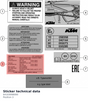 Diagram preview: Sticker technical data (64103098000)