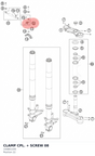 Diagram preview: CLAMP CPL. + SCREW          08 (15080120S)