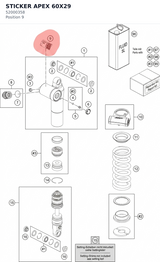 Diagram preview: STICKER APEX 60X29 (52000358)