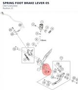 Diagram preview: SPRING FOOT BRAKE LEVER     05 (C90713052000)
