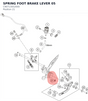 Diagram preview: SPRING FOOT BRAKE LEVER     05 (C90713052000)