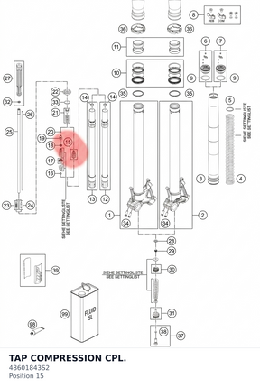 Diagram preview: TAP COMPRESSION CPL. (48601843S2)