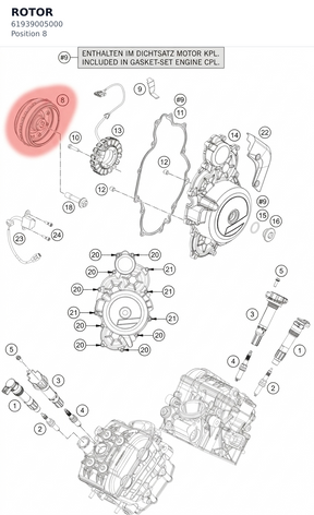 Diagram preview: ROTOR (61939005000)