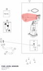Diagram preview: FUEL LEVEL SENSOR (A60707080000)