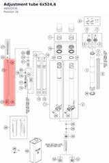 Diagram preview: Adjustment tube 6x524,6 (48602036)