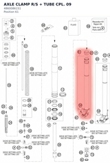 Diagram preview: AXLE CLAMP R/S + TUBE CPL.  09 (48600861S1)