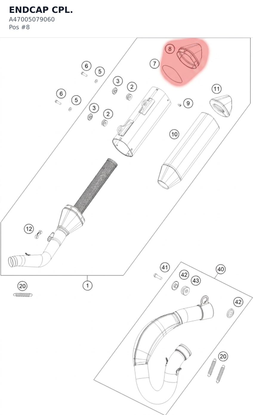 Diagram preview: ENDCAP CPL. (A47005079060)