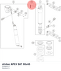 Diagram preview: sticker APEX SAT 90x40 (52000217)