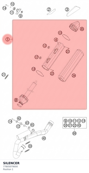 Diagram preview: SILENCER (77805079000)