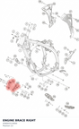 Diagram preview: ENGINE BRACE RIGHT (A58003114000)